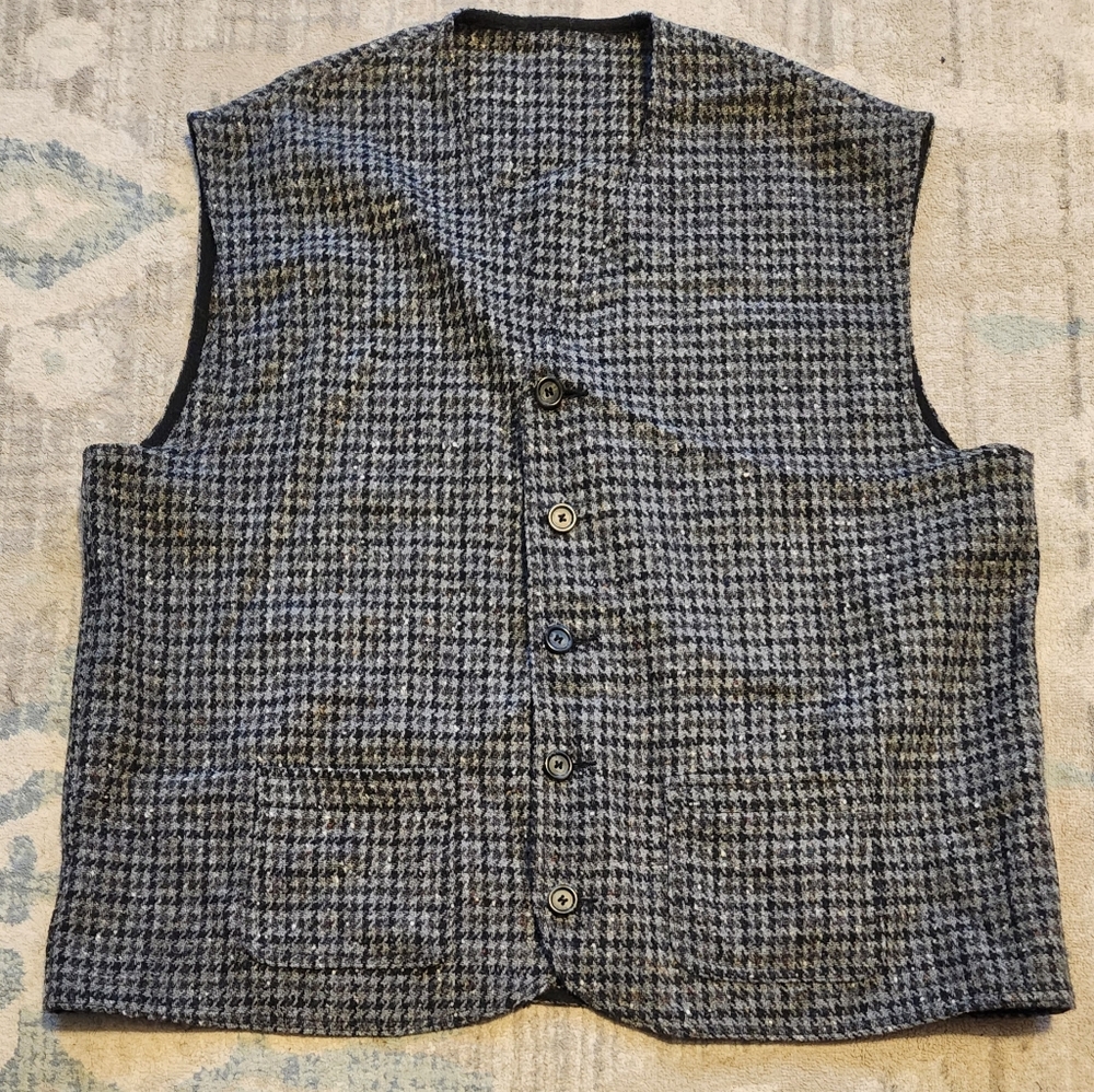 Jimmy Hourihan Tweed Vest. Size XL. EUC